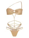 Amir Slama X Jade Jade Swimsuit In Gold
