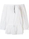 Amir Slama Off-shoulder Long-sleeve Blouse In White