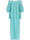 Amir Slama Off-shoulder Maxi Dress In Blue