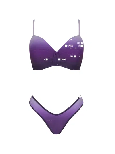 Amir Slama Ombre Bikini In Purple