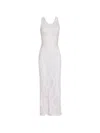 Amir Slama Openwork Sleeveless Maxi Beach Dress In White
