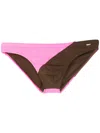 Amir Slama Badehose Mit Kontrasteinsatz In Brown