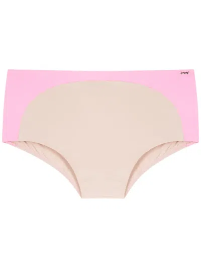 Amir Slama Badehose Mit Kontrasteinsatz In Neutrals