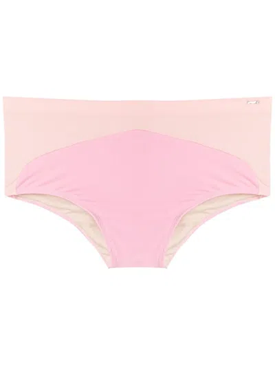 Amir Slama Badehose Mit Kontrasteinsatz In Pink