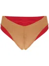 Amir Slama Panelled Two-tone Swimming Trunks In Multicolour