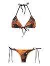 Amir Slama Bikini Mit Rosenmuster In Multicolour
