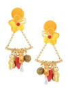 Amir Slama Penduricalho Earrings In Yellow