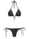 Amir Slama Polka-dot Pattern Bikini Set In Black