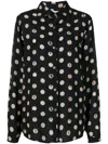 Amir Slama Polka-dot Print Shirt In Black
