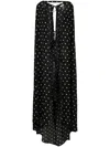 Amir Slama Gepunktetes Seidenkleid In Black