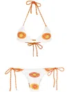 Amir Slama Print Sol Bikini Set In White
