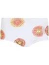 Amir Slama Sol Print Swimming Trunks In White