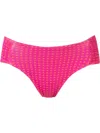Amir Slama Printed Bikini Bottons In Pink