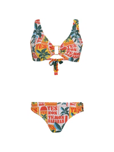 Amir Slama Printed Bikini In Multi