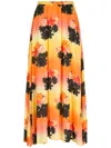 Amir Slama Printed Long Skirt In Multicolour