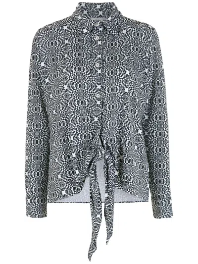 Amir Slama Printed Shirt In Black