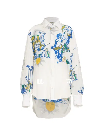 Amir Slama Printed Shirt In Neutral