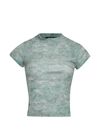 Amir Slama Printed T-shirt In Green