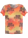 Amir Slama Printed T-shirt In Orange