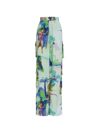 Amir Slama Printed Trousers In Multi