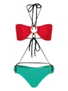 Amir Slama Ring-detail Bikini Set In Multi