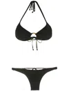 Amir Slama Ring-detail Bikini Set In Black
