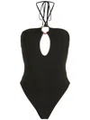 Amir Slama Ring-detail Swimsuit In Black
