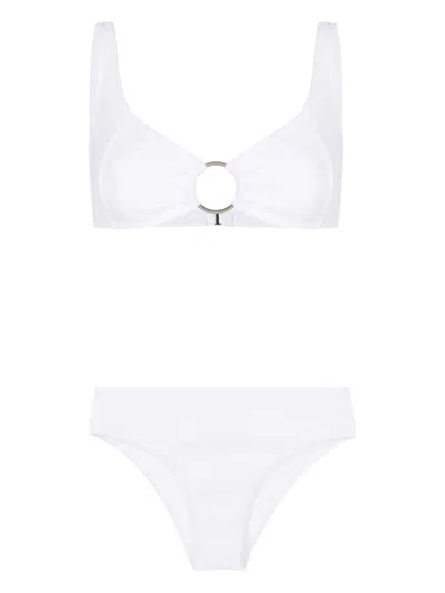 Amir Slama Ring-embellished Bikini In White