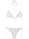 Amir Slama Ripple Effect Bikini Set In White