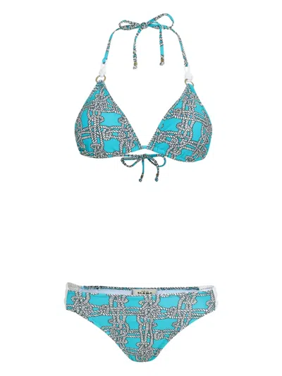 Amir Slama Rope-detailing Bikini In Blue