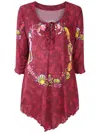 Amir Slama Sea-motif Lace-up Dress In Red