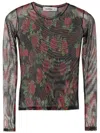 Amir Slama Klassisches T-shirt Mit Muster In Black