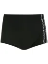 Amir Slama Side Stripe-detail Swim Shorts In Black
