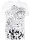 Amir Slama Slamb Aaaarrrrggghh Cotton T-shirt In White