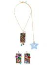 Amir Slama Star-appliqué Necklace Earrings Set In Multicolour