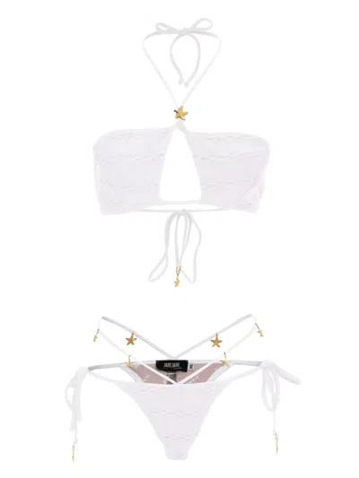 Amir Slama Star-detail Bikini Set In White