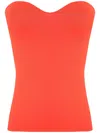 Amir Slama Strapless Top In Orange