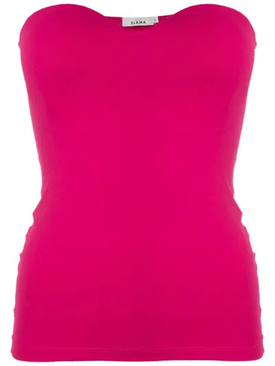Amir Slama Strapless Tube Top In Rosa
