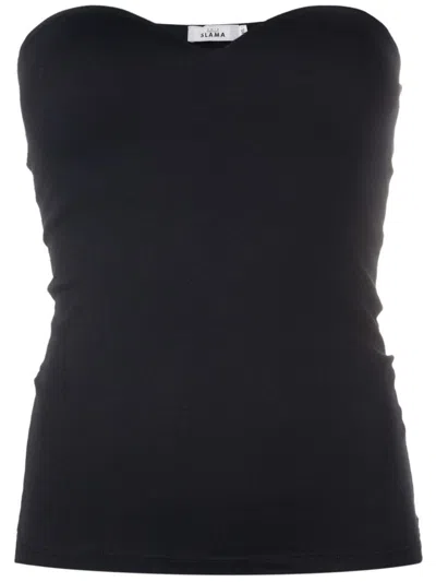 Amir Slama Strapless Tube Top In Schwarz