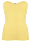 Amir Slama Strapless Tube Top In Yellow