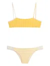 Amir Slama Stripe-band Bikini In Multi