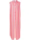 Amir Slama Stripe-print Long Shirtdress In Pink