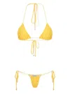 Amir Slama Striped Bikini In Yellow