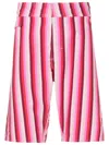 Amir Slama Striped Mid-rise Bermuda Shorts In Pink