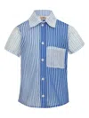 Amir Slama Striped Pocket Shirt In Multi