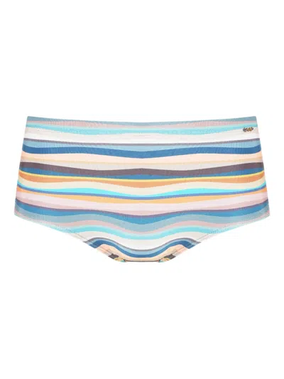 AMIR SLAMA STRIPED SWIM TRUNKS