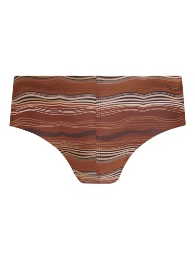Amir Slama Striped Swim Trunks