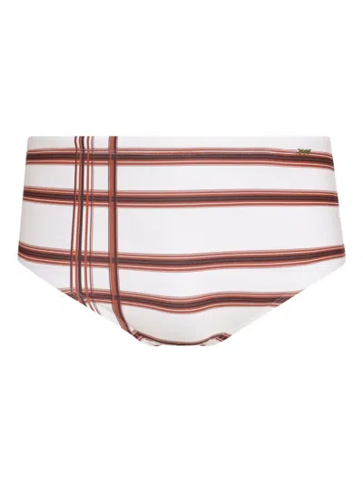 AMIR SLAMA STRIPED SWIM TRUNKS