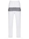 Amir Slama Striped Straight-leg Track Pants In White