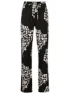 Amir Slama Text-print Straight-leg Trousers In Black